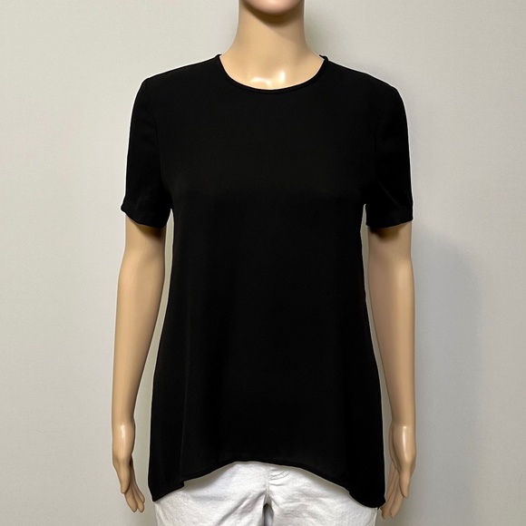 BCBG MaxAzria Nalia Split-back High-low Top, Size XS - Picture 2 of 12